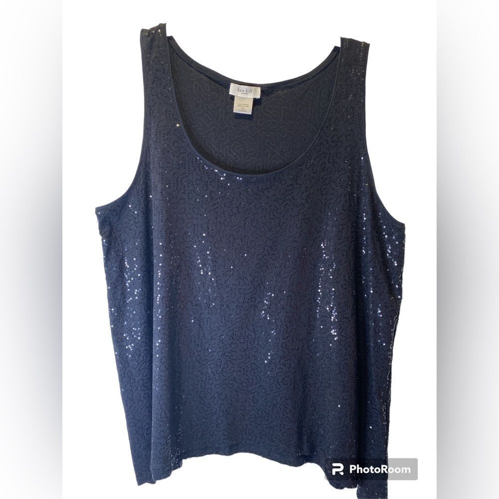 Kate Hill sequins tank top size 3X